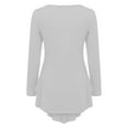 thumbnail image 5 of Kaprioy Long Sleeve Shirts for Women Dressy Casual Fall Fashion Blouses Ruffle Tiered Swing Tunic Going Out Tops GY2, XL, 5 of 8