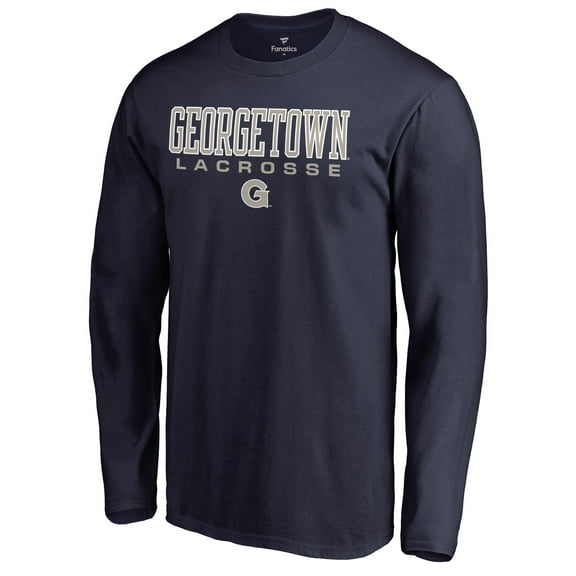 Men's Navy Georgetown Hoyas Team Unity Lacrosse Long Sleeve T-Shirt