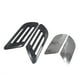thumbnail image 1 of 2Pcs 17X8cm Forma Toma de Aire Decoración Lateral Guardabarros de Coche Plástico Negro, 1 of 1