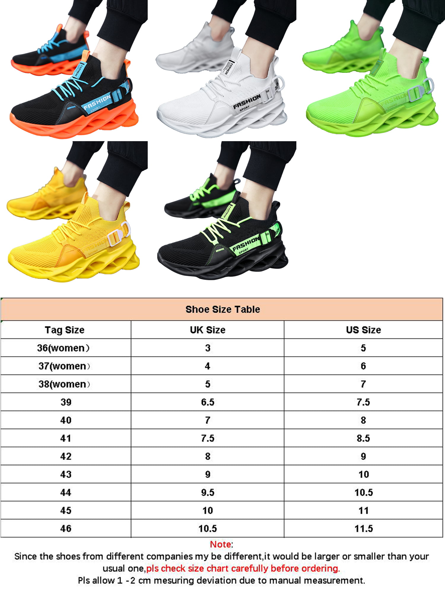 Womens knit Sneakers Casual Jogging Training Running Shoes Athletic size US5-11 