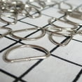 thumbnail image 4 of Anneaux en D en Métal Robuste Argent 100 Pcs 1.3x0.6x0.1in, 4 of 8