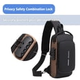 thumbnail image 4 of Bolso bandolera Rcrirth antirrobo de piel sintética para hombre, 4 of 7