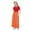 Red, variant on Girls Summer Maxi Dress, Short Sleeve Boho Ruffle Dresses, Tween a Line Flowy Casual Patchwork Sundress with Pockets Kids Evening Dress Orange 13Y