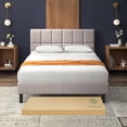 thumbnail image 1 of Base de Cama con Cabecera King Size Zinus Leo Tapizada Color Beige. Fácil Armado., 1 of 8