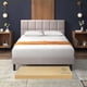thumbnail image 1 of Base de Cama con Cabecera Matrimonial Zinus Leo Tapizada Color Beige. Fácil Armado., 1 of 8