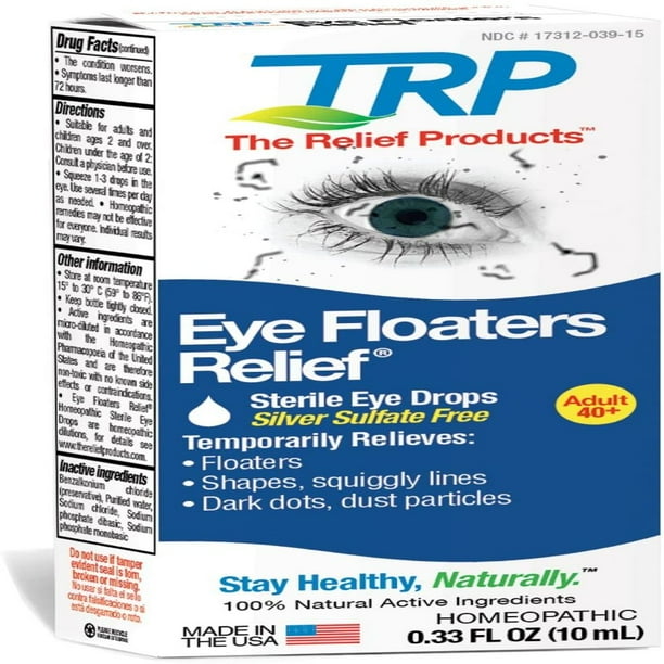 "The Relief Products Eye Floaters Relief Eye Drops, 0.33 fl. oz