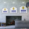 thumbnail image 2 of Beer Helping Guys Dance 14" X 14" Sign | Indoor/Outdoor Plastic | SignMission Designer Parking Alcohol Brew Drinker Bartender Novelty Gift Funny Joke Gag Road Garage, 2 of 4