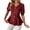 Z76 Wine, variant on Mifsaly Womens Peplum Tops V Neck Puff Sleeve Button Down Shirts Ruffle Hem Fitted Waist Summer Casual Elegant Tunic Top Light Blue,XL