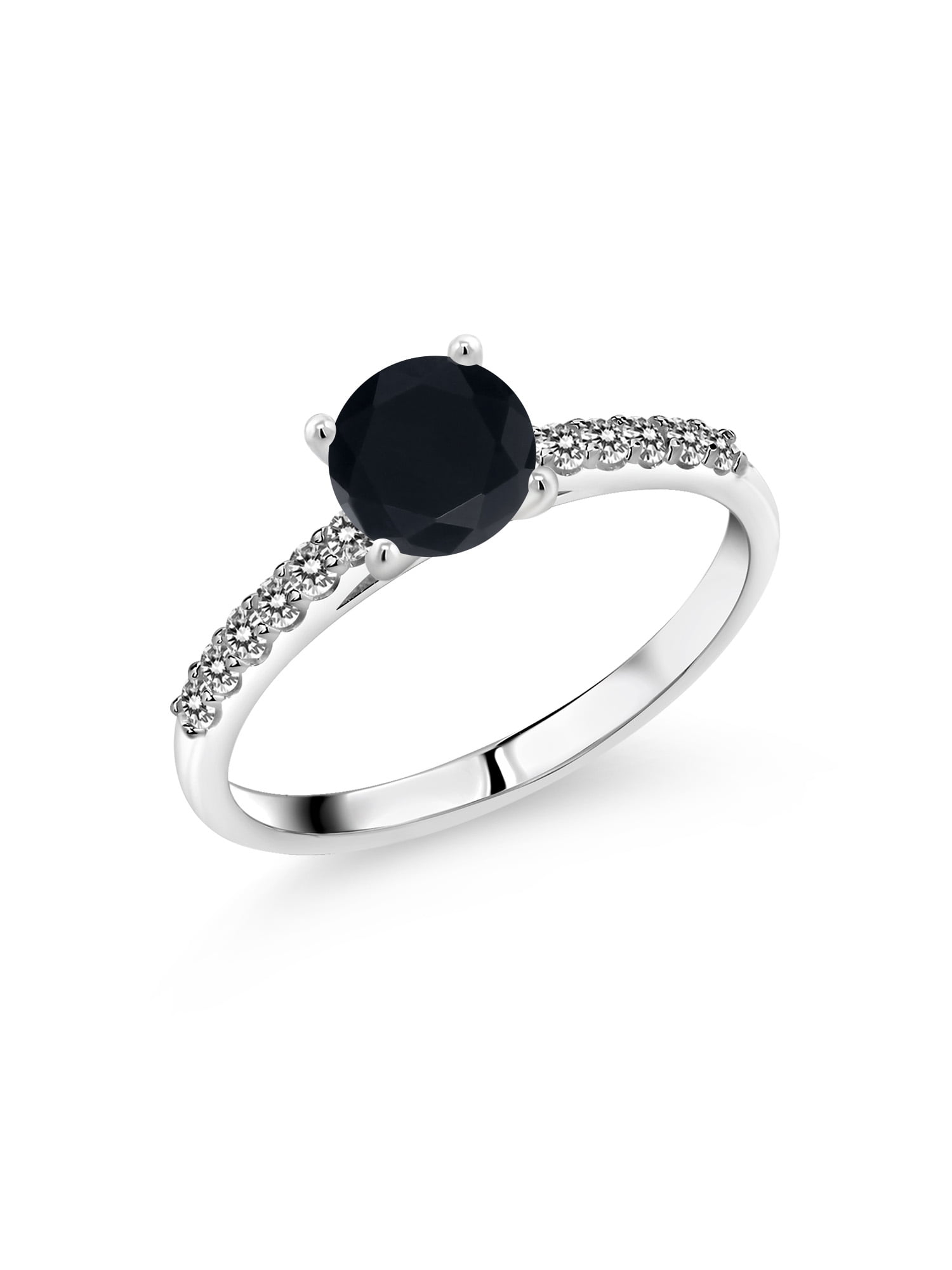 Gem Stone King 1 00 Ct Round Black Onyx White Diamond 10k White Gold Ring Walmart Com Walmart Com Gem Stone King 1 00 Ct Round Black Onyx White Diamond 10k White Gold Ring Walmart Com Walmart Com