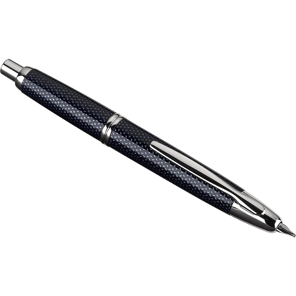 Pilot Vanishing Point Blue Carbonesque Fountain Pen - Fine