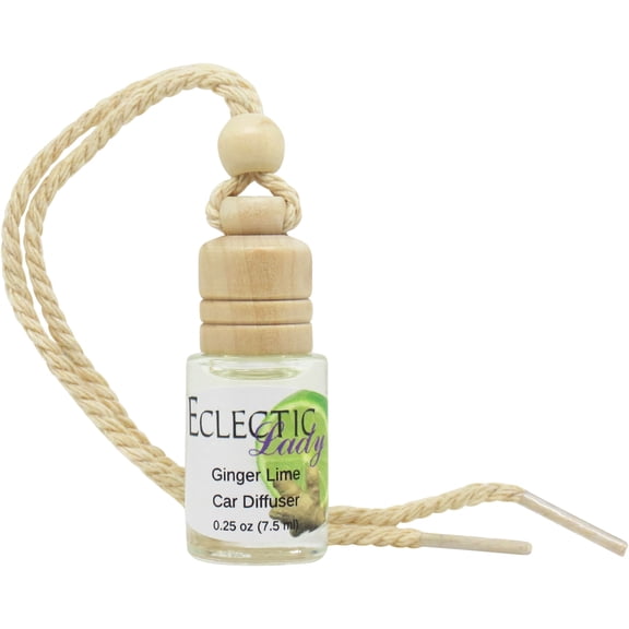 Ginger Lime Scented Car Diffuser by Eclectic Lady, 7.5 ml, Air Freshener, Premium Grade Fragrance