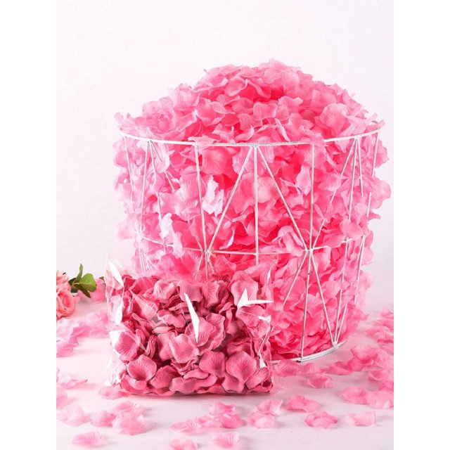 1000 PCS Burgundy Artificial Fake Rose Petals For Wedding, Romantic Night For Her/Him Set, Engagement, Flower Decorations, Event, Party, In Bulk(Dark-