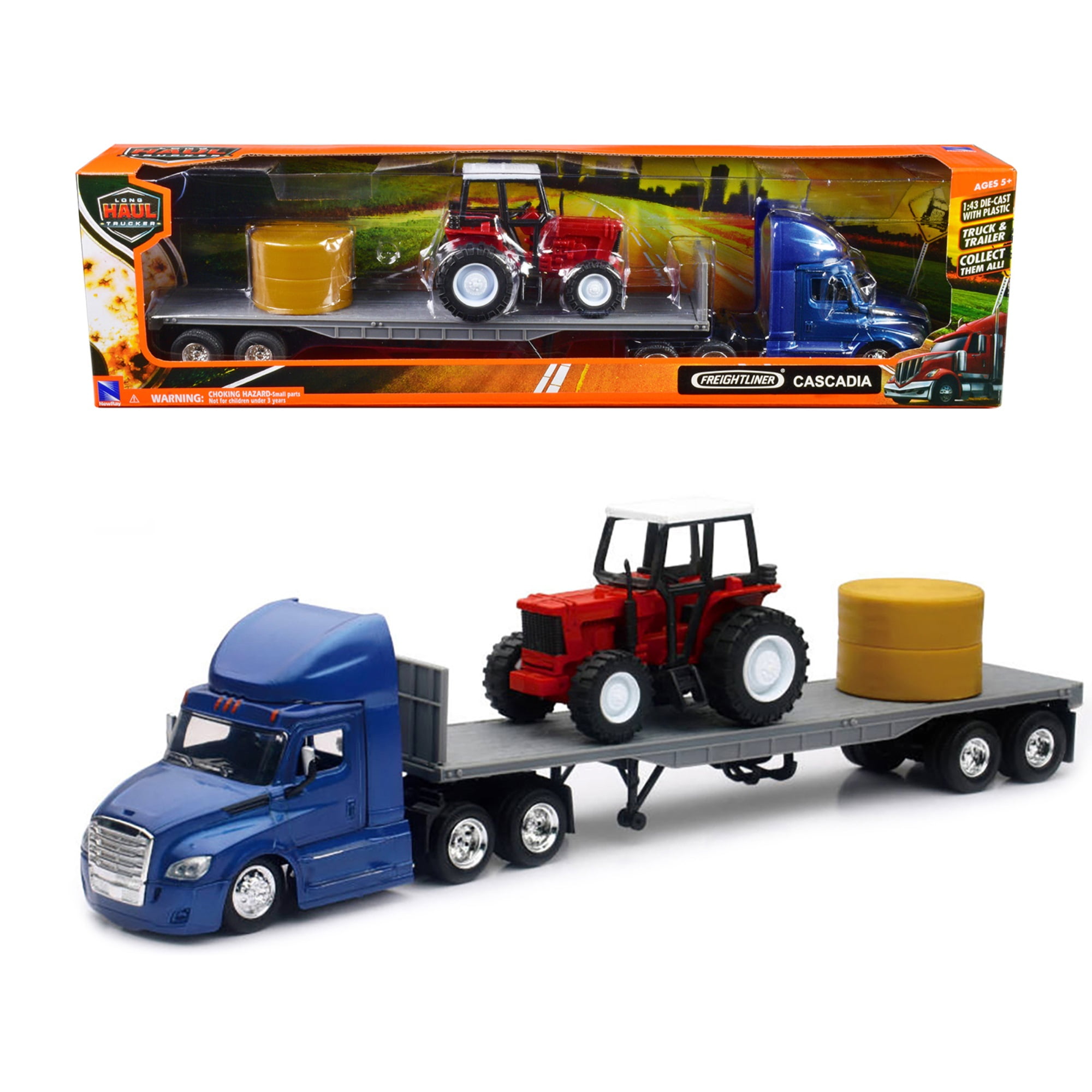 New Ray Toys 16073 1-43 Scale Freightliner Cascadia Flatbed