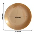 thumbnail image 3 of CUITING 10 Pack Glitter Gold Clear Hammered Plastic Charger Plates  Round Disposable Serving Plates With Gold Rim - 13”, 3 of 11