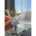 thumbnail image 3 of ESTE ORIGIN 4Ct Radiant Lab-Grown Diamond Halo Ring with Pavé Band in 14K Yellow Gold for Women, 3 of 8