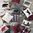 thumbnail image 5 of Eddie Bauer Cabin Plaid Black Cotton Twill Square Pillow, 20" X 20", 5 of 6