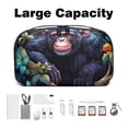 thumbnail image 3 of Monkey Hard Drive Bags Travel Case Charging Cord Organizer - Oxford Cloth Waterproof Electronics Digital Accessories Pouch with Organizer Charger Station - 5.9x9.44x3.14 in, 3 of 6