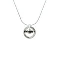 thumbnail image 2 of Delight Jewelry Silvertone Black Cowgirl Hockey Ring Charm Necklace, 18", 2 of 4
