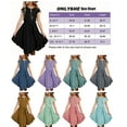 thumbnail image 5 of ONLYSHE Girls Dress Short sleeve Floor Length A Line Swing Midi Casual Sundress 5-14 Years, 5 of 5