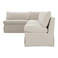thumbnail image 4 of Moe's Home Collection Fable Slipcover Dining Banquette L-Shape Beige 139.5In, 4 of 10