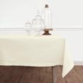 thumbnail image 1 of ZXNYH Cotton Linen Tablecloth Yellow – 58 x 104 Inch Hemstitch Tablecloth for Spring, Summer, Dining, Wedding, Indoor, Outdoor – Machine Washable and Handcrafted from Natural Fabric, 1 of 2