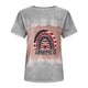 thumbnail image 4 of Fiudx Ofertas Flash Del Día Solo En Línea Camiseta de Manga Corta con Cuello Redondo y Estampado Del Día de La Independencia para Mujer, 4 of 4