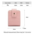 thumbnail image 3 of Leather Lipstick Holder Case with Mirror – Portable Travel Makeup Organizer for 3 Lipsticks, Compact Cosmetic Storage, 3 of 6
