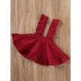 thumbnail image 5 of Cenuakty Baby Girls Suspender Skirt ,1T-6T Solid Color Sleeveless Backless Dress for All Year Round, 5 of 9
