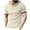 Beige, variant on YYDGH Hoodie Short Sleeve Shirts for Men Summer Lightweight Waffle Knit Drawstring Sweatshirts Sports Workout Pullover Tops