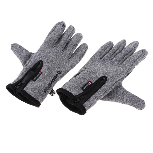 Guantes de completo térmico de invierno - Pta, XL shamjiam Hombres Mujeres Guantes con cremallera de bicicleta