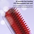 thumbnail image 5 of Puntoco Cepillo alisador inalámbrico, peine alisador de pelo con iones negativos, mini cepillo alisador de pelo con 3 temperaturas ajustables, cepillo alisador portátil, 5 of 5