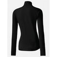 thumbnail image 3 of Women's Turtleneck Long Sleeve Shirts Slim Fitted Lightweight Base Layer Casual Tops, 3 of 5