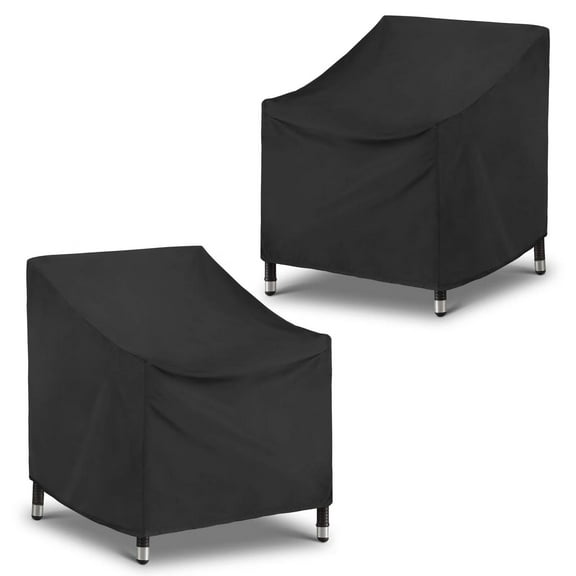 Outdoor Oversized Club Chair Covers 2 Pack, Waterproof Patio Large Lounge Deep Seating Chair Covers, Durable FadeStop Patio Furniture Protector for All Weather Protection, 37"W x 40"D x 32"H