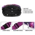 thumbnail image 4 of WIRESTER Waist Pack for Women Men, Belt Crossbody Bag, Canvas Sports Waist Bag Casual Fashion - Purple Nebula Galaxy, 4 of 7