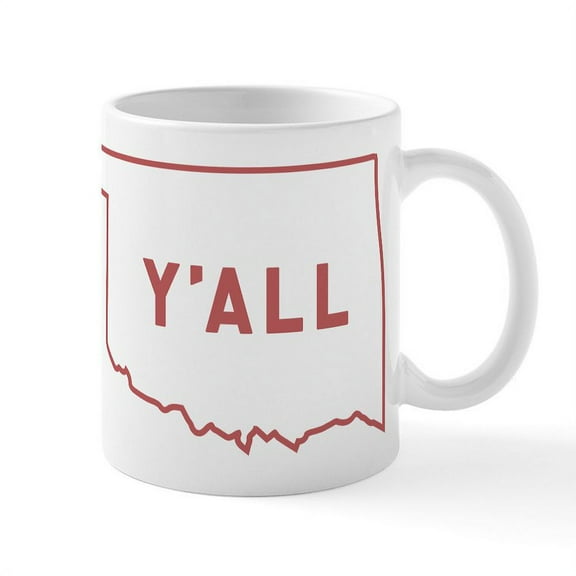 CafePress - Oklahoma Y'all - 11 oz Ceramic Mug - Novelty Coffee Tea Cup