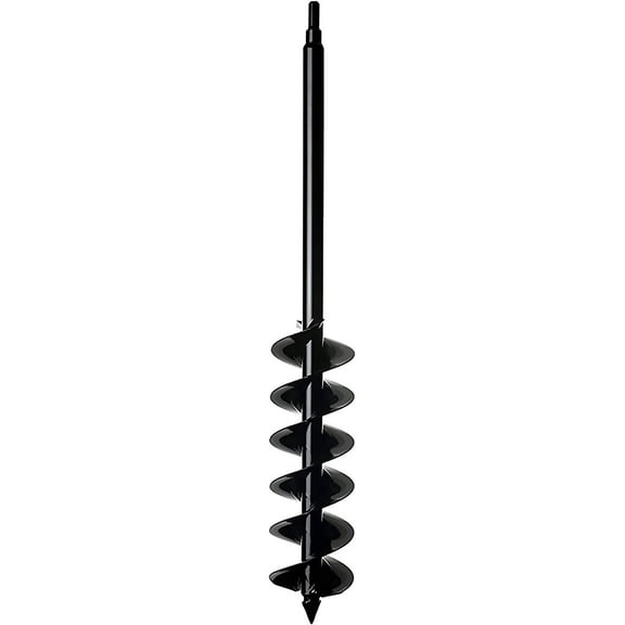 Power Planter Auger Drill Bit Extension, 5" x 28" with 1/2" Non-Slip Hex Drive, Garden Auger for Planting 5 and 6 Potted Plants, Garden Digging Tool for Dirt, Clay, Soil and Sand