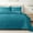 Teal, variant on Exclusivo Mezcla King Quilt Bedding Set, Lightweight Soft Bedspreads Coverlets with 2 Pillow Shams, Modern Brich Beige Oversized Quilts King Size for All Seasons