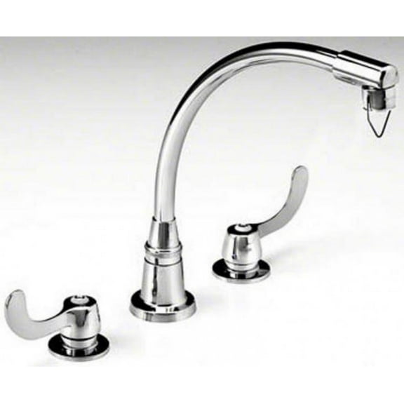 Just MFG JWF200-W Faucets ADA Wrist Blade Handles Chrome Plated High rise spout