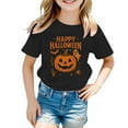 thumbnail image 4 of Byoo Halloween Pumpkin T-Shirt for Boys Short Sleeve Round Neck T Shirt Cotton Tee Top, 4 of 4