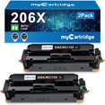 thumbnail image 1 of Cartucho de tóner MyCartridge 206X negro, paquete de 2 unidades de alto rendimiento para HP, 1 of 6