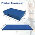 thumbnail image 3 of Costway 10' x 4' x 2" 4-Panel Folding Exercise Mat with Carrying Handles for Gym Yoga Navy, 3 of 10
