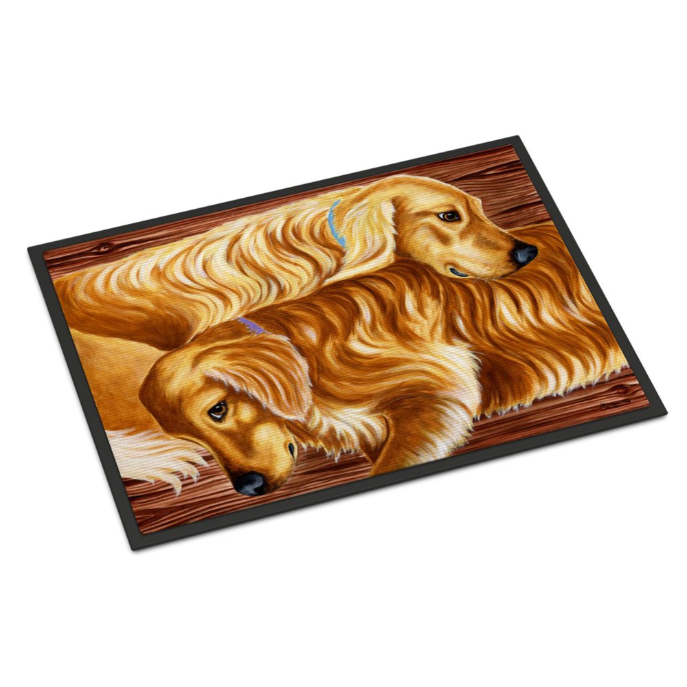 Zeus and Chloie the Golden Retrievers Door Mat