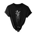 thumbnail image 1 of Pompotops T-shirt à Manches Courtes Imprimé Mode pour Femmes Blouse Décontractée Ample en Solde, 1 of 7