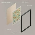 thumbnail image 4 of PixonSign Framed Posters William Morris Abstract Floral Patterns Prints, Set of 4 Country Farmhouse Vintage Flower Wall Décor, Adhesive Canvas Wall Art, Modern Home Artwork - 11"x14" Black, 4 of 5