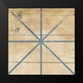 thumbnail image 2 of Grey, Jace 12x12 Black Modern Framed Museum Art Print Titled - Blue Geo 2, 2 of 5