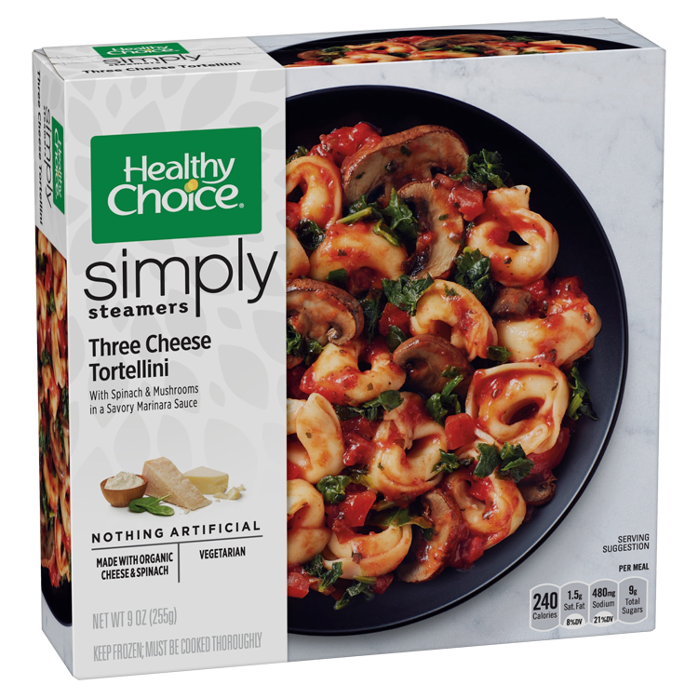 Healthy Choice Simply Steamers Three Cheese Tortellini, 9 oz