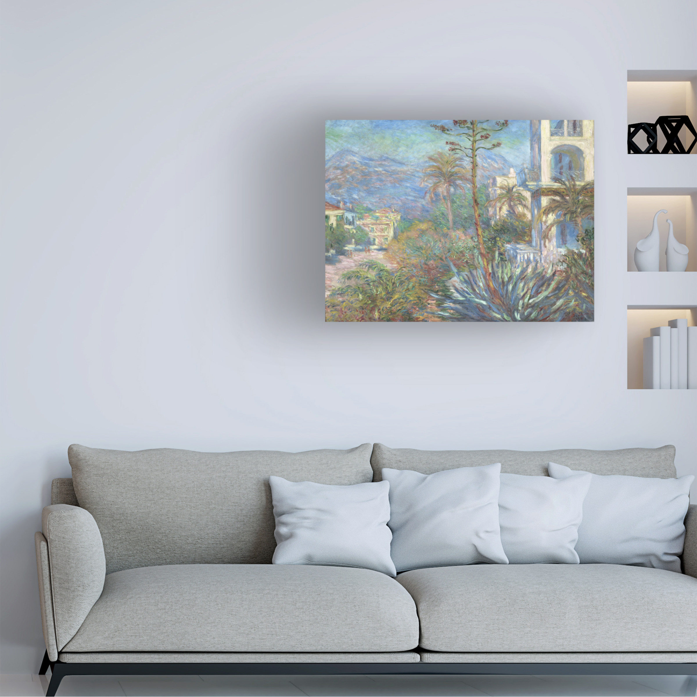 Monet 'Villas At Bordighera' Canvas Art