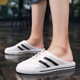 thumbnail image 2 of Zapatillas de mujer, sandalias informales para hombre, zapatos planos antideslizantes de verano, sandalias transpirables para jardín, chanclas caladas, zapatos para caminar al aire libre 35 Gao Jinjia LED, 2 of 2
