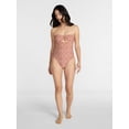 thumbnail image 3 of Time and Tru Women's and Women's Plus Cut Out Bandeau One Piece Swimsuit, Sizes XS-3X, 3 of 6