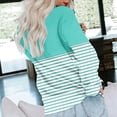 thumbnail image 6 of Wancir Women's Casual Long Sleeve Color Block Tops Crewneck Sweatshirts Cute Loose Fit Pullover, 6 of 6